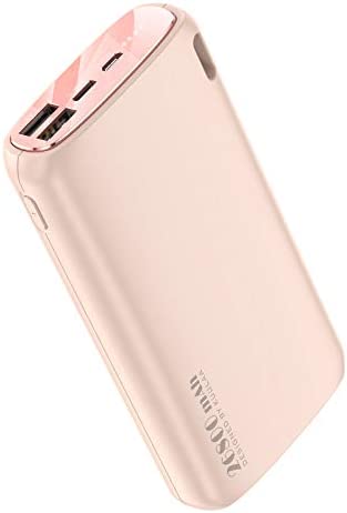 Kuulaa Powerbank 26800 mAh Batterie Externe Macrone Couleur Dual Output Chargeur Portable Batterie Externe Pack pour iPhone XR/XS/X/8/7/6, iPad, Samsung, Huawei (26800 mAh, Rose) Fiche Technique et Prix au Maroc