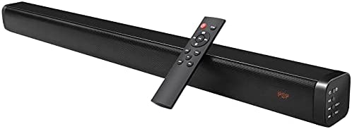 LiNKFOR 2.0 Barre de Son 32 Pouces Barre de Son Stéréo Bluetooth 5.0 Entrée Optique/HDMI Arc/AUX/USB,6 Modes EQ, Affichage LED, Télécommande, Barre de Son TV pour Home Cinema Montage Mural Fiche Technique et Prix au Maroc