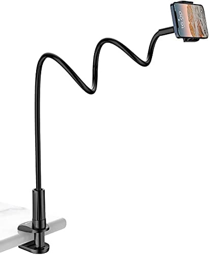 TRYONE Support de téléphone pour lit Flexible Long Bras réglable de en col de Cygne pour iPhone, Smartphone, Longueur Totale 90cm/35 Pouces Fiche Technique et Prix au Maroc
