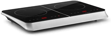 Klarstein InnoChef - Table de cuisson à induction , 3400 watts , 10 niveaux de puissance , Panneau de commande tactile , Ecran numérique , Arrêt automatique programmable , Argent Fiche Technique et Prix au Maroc