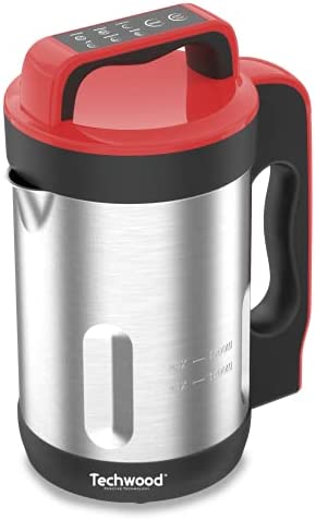 Techwood TSM-1655 Blender Chauffant Capacité 1.6L Soupe Velouté Compote Maintien au Chaud 1000W Inox Fiche Technique et Prix au Maroc