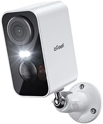 ieGeek 2K Caméra Surveillance WiFi Exterieure sans Fil Batterie, Vision Nocturne Couleur, AI & PIR Détection Mouvement, Extérieure/Intérieure, Audio Bidirectionnel, Étanche IP65 Fiche Technique et Prix au Maroc