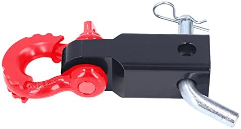 Récepteur D'attelage de Manille de Voiture, Accessoires de Remorquage de Récupération de Véhicule en Acier de Récepteur D'attelage de Manille en Alliage D'aluminium Universel de 2 Pouces(Rouge) Fiche Technique et Prix au Maroc