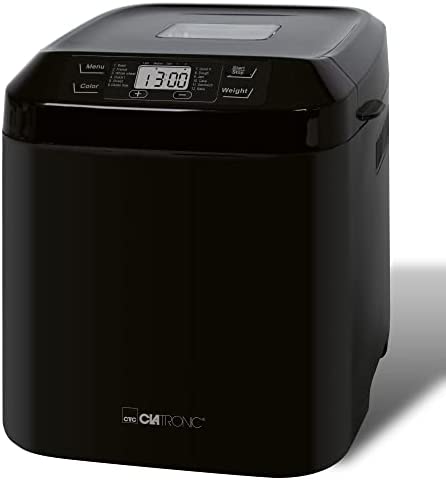Clatronic BBA 3774 Machine à pain avec revêtement anti-adhésif 3 l pour jusqu'à 1500 g Noir Fiche Technique et Prix au Maroc