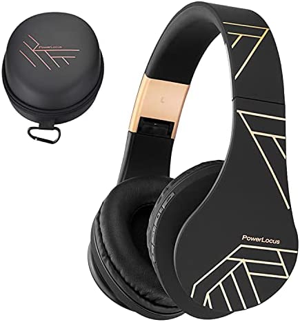 Casque Bluetooth, PowerLocus Casque Audio Sans Fil Supra-Auriculaire avec Microphone intégré, Stéréo HD, Micro SD/TF mode, FM Radio, Pliable, avec un étui,Connexion à 2 Appareils pour iPhone/PC/TV/Mac Fiche Technique et Prix au Maroc