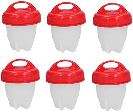 Cuiseur à oeufs, 6 PCS Cuiseur à oeufs, Moule à oeufs en silicone pour cuiseur à oeufs antiadhésif cuiseur oeuf pour la cuisine domestique Fiche Technique et Prix au Maroc