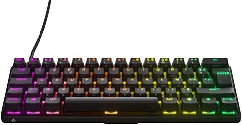 SteelSeries Apex Pro Mini - Clavier mécanique gaming - Clavier le plus rapide - Actionnement ajustable - Format compact 60 % - Disposition en français (AZERTY) Fiche Technique et Prix au Maroc