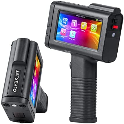 OLYBSJET Imprimante à Jet d'encre Portable (BT-HH6105B2), Imprimante Portable avec écran Tactile 4,3", Imprimante à Jet d'encre Mobile pour Logo/Code QR/Code-Barres, pour Métal/Plastique/Tube/Carton Fiche Technique et Prix au Maroc