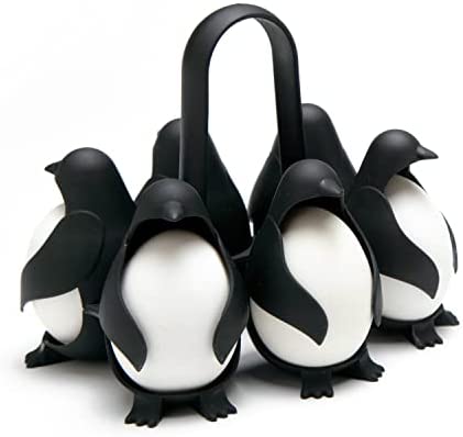 PELEG DESIGN - Egguins | Porte-œufs universel | cuiseur à œufs | coquetiers | coquetiers drôle | coquetiers noir | boîte de rangement à œufs | porte-œufs en plastique | Insert à œufs | Eggholder Fiche Technique et Prix au Maroc
