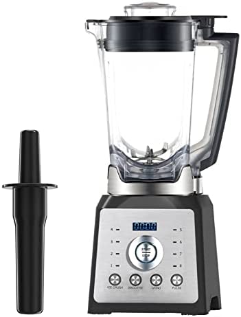2000W Professionnel Mixeur Blender Smoothie, avec 4 Programmes Prédéfinis, Mixeur Puissant pour Milk-Shake, Jus de Fruit, 30,000 tr/min, Récipient Tritan 2L sans BPA, (JKI-256) Fiche Technique et Prix au Maroc
