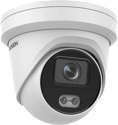 Hikvision Caméra de surveillance professionnelle ColorVu DS-2CD2347G2-L (2,8 mm) (C) avec 4 mégapixels, éclairage jusqu'à 30 m, avec image colorée la nuit grâce à la lumière blanche Fiche Technique et Prix au Maroc
