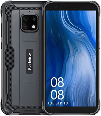 Blackview Téléphone Portable Incassable, BV4900 Batterie 5580mAh (Charge Inversée), 3Go+32Go (SD 128Go), Écran 5.7" HD+, Triple Caméra 8MP, Android 10 Smartphone Debloqué 4G, Dual SIM/NFC/Face ID/GPS Fiche Technique et Prix au Maroc