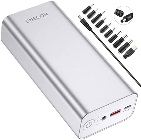 ENEGON Batterie Externe Ordinateur Portable, Batterie 65W 26800mAh Batterie Portable, Batterie Externe Fast Charge 3-Sorties, Câble 3A Type-C & DC, 10PCS Convertisseurs DC, MacBook, iPhone Fiche Technique et Prix au Maroc