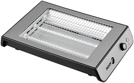 FAGOR - Grille-pain plat QuickToast inox 900 W de puissance et extérieur complet en acier inoxydable. Triple résistance et 6 positions de grillage Fiche Technique et Prix au Maroc