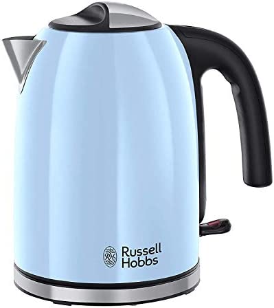 Russell Hobbs Bouilloire Familiale 1,7L, Ebullition Rapide, Filtre Anti-Calcaire Amovible Lavable - Bleu 20417-70 Colours Plus Fiche Technique et Prix au Maroc