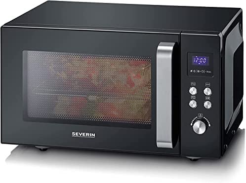 SEVERIN Micro-ondes 2-en-1, jusqu'à 1 000 W, Avec fonction gril, Fond plat céramique, Double hauteur de cuisson, Fonction Be-Silent, MW7763 Fiche Technique et Prix au Maroc