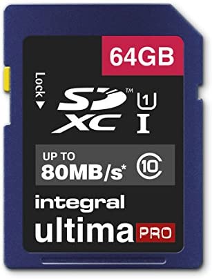 Integral UltimaPro - Memory Card 64 GB SDHC/XC 80MB/s Class 10 UHS-I U1 Fiche Technique et Prix au Maroc