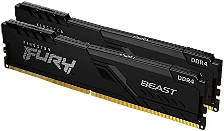 Kingston FURY Beast 16GB (2x8GB) 3200MHz DDR4 CL16 Mémoire Kit pour PC Kit de 2 KF432C16BBK2/16 Fiche Technique et Prix au Maroc