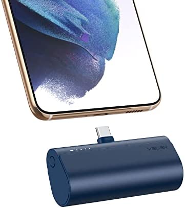 VEGER Batterie Externe USB C 5000mAh, PD 20W Mini Power Bank, Petite et Mignonne Batterie Portable Compatible avec Samsung/Huawei/Xiaomi/Google Pixel/Oculus Quest/Jeux Switch (Bleu) Fiche Technique et Prix au Maroc
