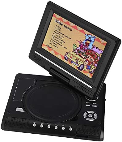 Lecteur DVD Portable 7,8 Pouces, écran LCD HD à Rotation de 270 °, TV numérique Portable, TV Voiture AVI/EVD/DVD Rechargeable pour Les Vols et Les Voyages en Voiture(Noir) Fiche Technique et Prix au Maroc