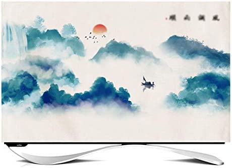 catch-L Housse de Télévisions Housse Anti-poussière TV LCD Housse De Protection Impression à Haute Définition Décoration de 24-65" Moniteur -GAOGUIMEI TV Cover(Size:55inch,Color:B) Fiche Technique et Prix au Maroc