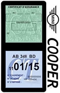 Générique Étui Double Assurance Compatible avec Mini Cooper Noir Porte Vignette adhésif Voiture Stickers Auto Retro Fiche Technique et Prix au Maroc