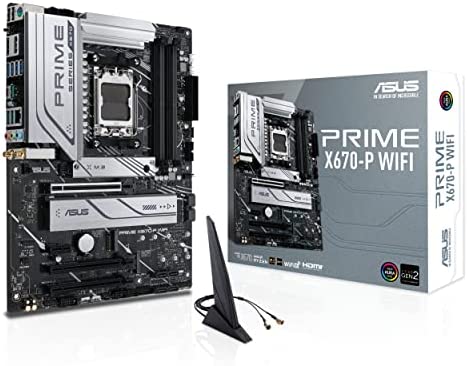 ASUS Prime X670-P WiFi – Carte mère AMD Ryzen AM5 ATX (DDR5, 3 x M.2, USB 3.2 Gen 2x2 Type-C, USB4, WiFi 6, 2.5Gb Ethernet) Fiche Technique et Prix au Maroc