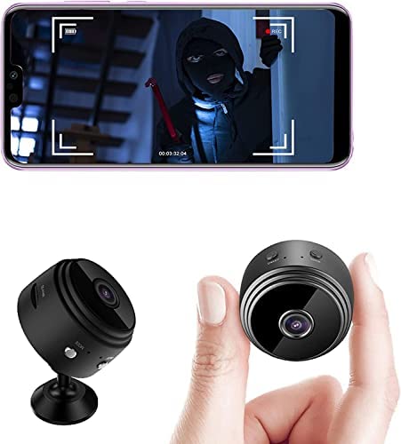 WHJJK Mini Camera Espion sans Fil HD 1080P Spy Caméra de Surveillance WiFi avec Vision Nocturne et Detecteur, Video Sécurité Bébé Hidden Interieur/Exterieur Fiche Technique et Prix au Maroc