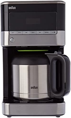 Braun KF7125BK Cafetière de 12 Tasses programmable, 1000 W, INOX/Noir Fiche Technique et Prix au Maroc