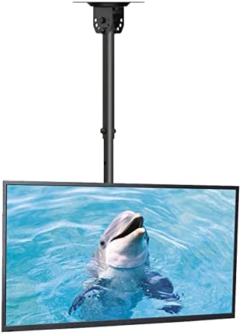 Suptek Support TV Plafond pour Téléviseurs LCD LED Plats/Incurvé de 26 à 55 Pouces, VESA jusqu'à 400×400mm Charge 45 kg, Inclinaison à 15° et Rotation à 360°, Support Mural TV - MC4602 Fiche Technique et Prix au Maroc