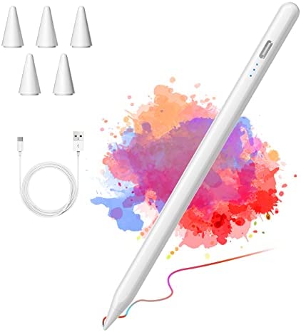 KBCASE Stylet iPad Pen pour iPad 10/iPad 9, iPad 2018-2022, avec Rejection de la Paume, Livré avec 5 Embouts de Remplacement, Compatible avec iPad Mini 6/5, iPad 8/7/6, iPad Pro 11/12.9 Fiche Technique et Prix au Maroc