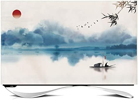 Grande housse de protection anti-poussière pour écran de télévision de 24 à 65 pouces - Pour écran LCD LED - En tissu - Décoration intérieure - Pour salon (dimensions : 61 cm, couleur : paysage) Fiche Technique et Prix au Maroc