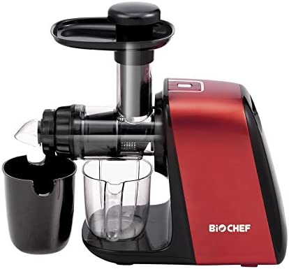 Extracteur de Jus BioChef Axis Compact Cold Press Juicer - Extracteur Horizontal, Compact & Léger, Grande Ouverture | Moteur 150W, Rotation Lente 80 tr/min | Légumes Fibreux & Herbe de Blé. Fiche Technique et Prix au Maroc