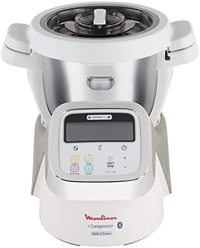 Moulinex i-Companion Robot Cuiseur multifonction connecté, 4 programmes automatiques, 4 accessoires inclus, Capacité jusqu'à 6 personnes, 1 million de menus, Fabriqué en France HF900110 Fiche Technique et Prix au Maroc