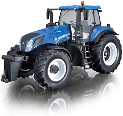 Bburago Maisto France - M82026 - Véhicule radiocommandé - Tracteur New Holland T7000 à phares lumineux - Échelle 1/16 Fiche Technique et Prix au Maroc
