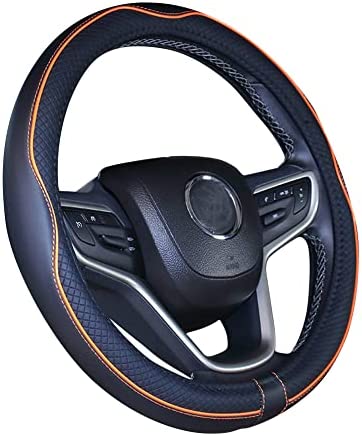 ISTN Couvre Volant de Voiture en Cuir Microfibre 38cm pour la Plupart des Voitures (Noir Orange) Fiche Technique et Prix au Maroc
