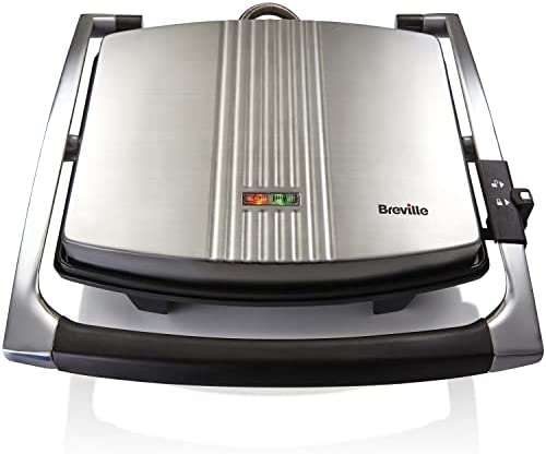 Breville VST026X Appareil à Sandwich /Panini en Acier Inoxydable 2000 W Argenté Fiche Technique et Prix au Maroc