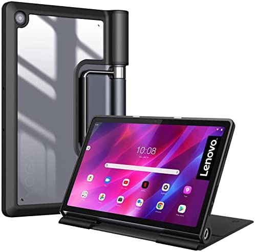 FINTIE Coque pour Lenovo Yoga Tab 11 (YT-J706) 11 Pouces - Etui Folio Fin Housse Transparente Antichoc Protection pour Tablette Lenovo Yoga Tab 11 2021, Noir Fiche Technique et Prix au Maroc