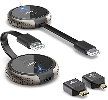 Émetteur et Récepteur HDMI sans Fil 4K, 5G Kit D'extension HDMI Wireless 164FT/50M Streaming de Caméra, PC, Portable, PS5, Blu-Ray vers Moniteur, Projecteur Adapté pour École Église Bureau, Brun Fiche Technique et Prix au Maroc