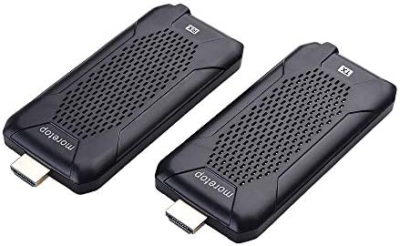 moretop Mini kit d'extension HDMI sans Fil Émetteur et récepteur HDMI sans Fil avec 5 GHz, portée de 330 Pieds Flux vidéo et Audio à partir d'ordinateurs Portables, PC, Box, Blu-Ray, Xbox Fiche Technique et Prix au Maroc