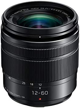 Panasonic Lumix 12-60mm F3.5-5.6 | Objectif Zoom Standard H-FS12060E (Grand angle 12mm, Stabilisé, Tropicalisé, equiv. 35mm : 24-120mm) Noir – Compatible monture Micro 4/3 Panasonic & Olympus Fiche Technique et Prix au Maroc