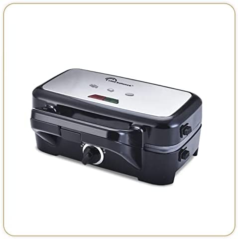 LITTLE BALANCE 8368 Speed'n Mixt 1200, Gaufrier 2 en 1, Gaufres, Croques, Grill, Plaques amovibles, 1200 W, Noir Inox Fiche Technique et Prix au Maroc