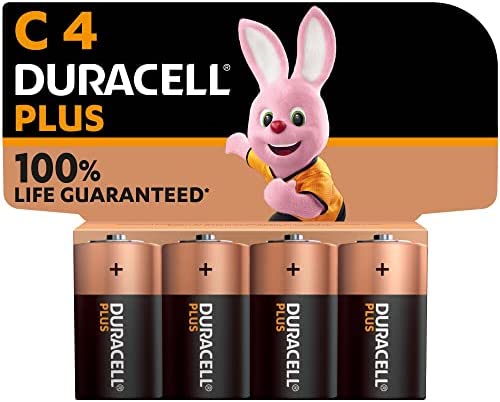 Duracell - Piles alcalines C Plus, 1.5 V LR14 MN1400, paquet de 4 Fiche Technique et Prix au Maroc