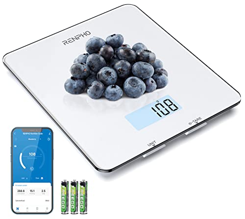 Balance de Cuisine Numérique RENPHO, Balance électronique pour La Cuisson et le Café, Appareil de Balance de Cuisson pour Céto, Macro, Calories et Perte de Poids avec Application pour Smartphone Fiche Technique et Prix au Maroc