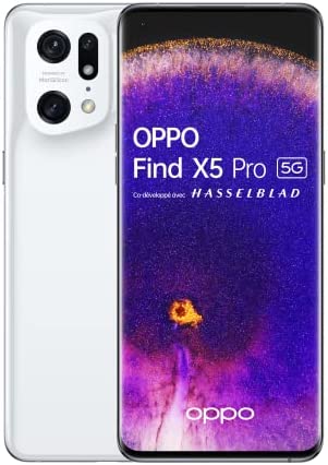 OPPO Find X5 Pro – Smartphone 5G, 12 Go RAM + 256 Go, Écran 6,7'' AMOLED WQHD+ 120Hz, 1 Milliard de Couleurs, 2 Capteurs Sony 50 MP, Stablisation Optique 5-Axes, 5000mAh, IP68, Blanc [version FR] Fiche Technique et Prix au Maroc