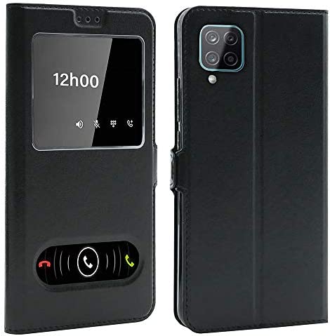 CEKA TECH Etui Coque Housse avec FENETRES pour Samsung Galaxy A12 (6,5 Pouces) - Plusieurs Couleurs Disponibles pour (Samsung Galaxy A12) - Noir Fiche Technique et Prix au Maroc