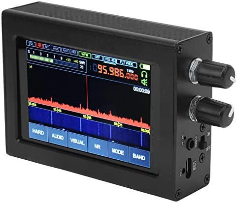 Dilwe Récepteur sans Fil, Récepteur SDR 50 kHz-200 MHz 400 kHz-2 GHz, avec écran Tactile 3,5 Pouces, Modulation Analogique AM/SSB/NFM/WFM Fiche Technique et Prix au Maroc