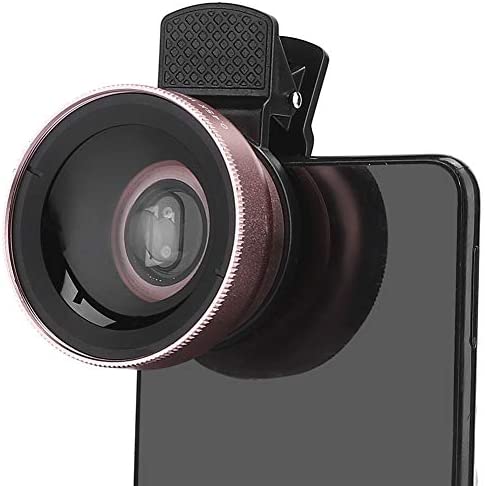 Objectif de caméra pour téléphone portable, objectif de téléphone professionnel 2 en 1, objectif super grand angle 0,45X et objectif macro 12,5X pour smartphones, tablettes, appareils photo d'un diamè Fiche Technique et Prix au Maroc