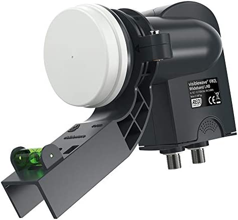 LNB à double sortie large bande avec pince, gamme de produits LNB Visiblewave, équipement d'antenne et satellite Fiche Technique et Prix au Maroc