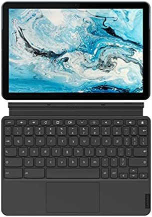 Lenovo Chromebook IdeaPad Duet Ordinateur Portable 2-en-1 10.1" FHD clavier détachable (MediaTek P60T, RAM 4 Go, eMCP 128 Go, ChromeOS, AZERTY) Fiche Technique et Prix au Maroc